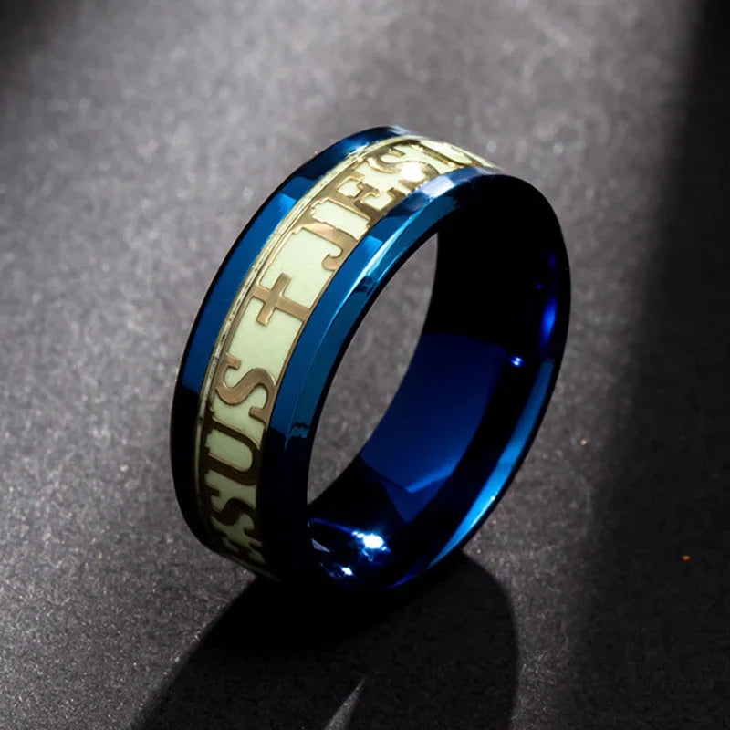 Anillo de Jesús que brilla en la oscuridad