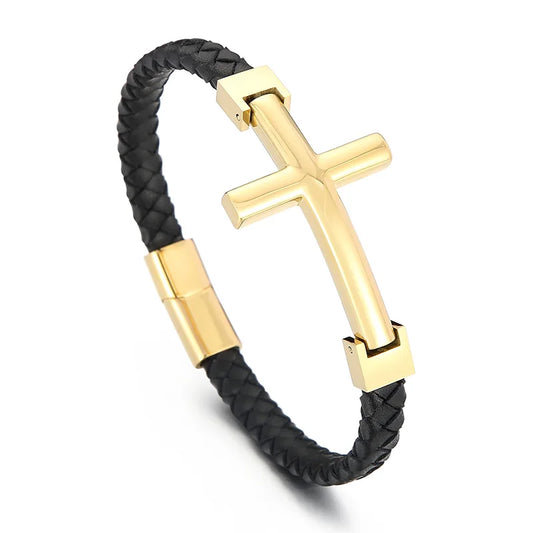 Pulseira Cruz Trançada