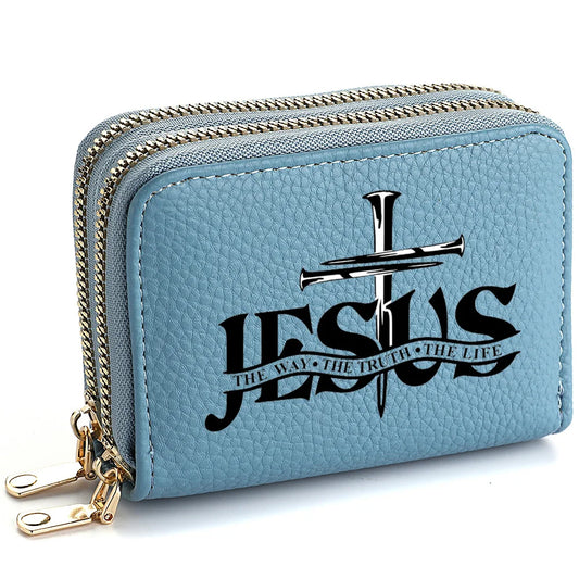 Christian PU Leather Wallet with Jesus Design