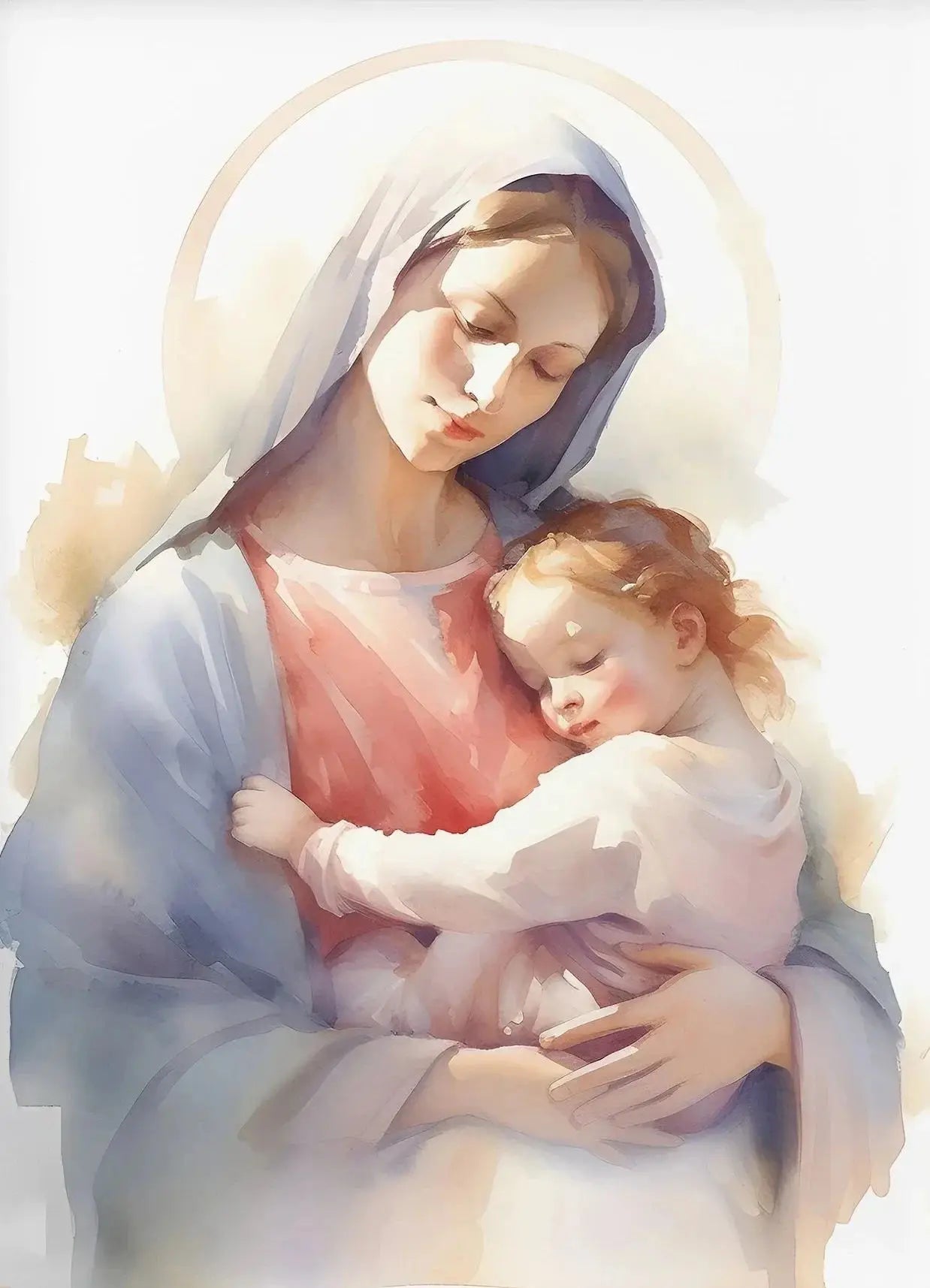 Vintage Virgin Mary Wall Art Poster