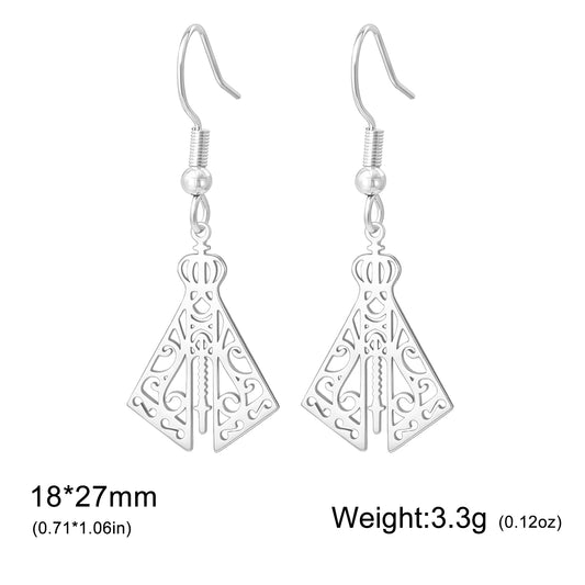 Lady of Aparecida Catholic Earrings