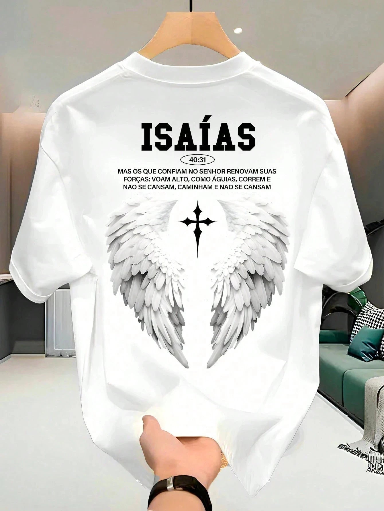 Camisetas con estampados de versículos bíblicos