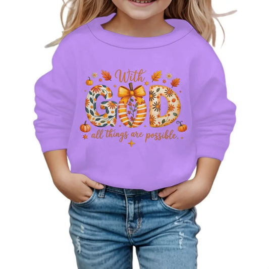 Felpa con cappuccio Fall Jesus Kids