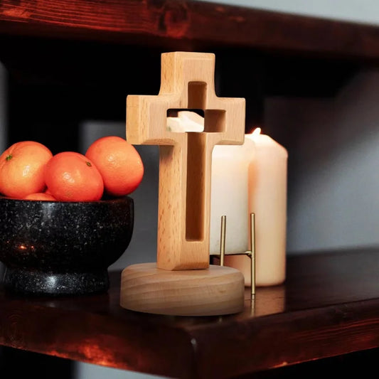 Crocifisso in legno a croce