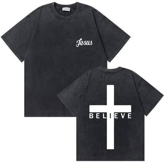 Vintage Washed Religious Shirt