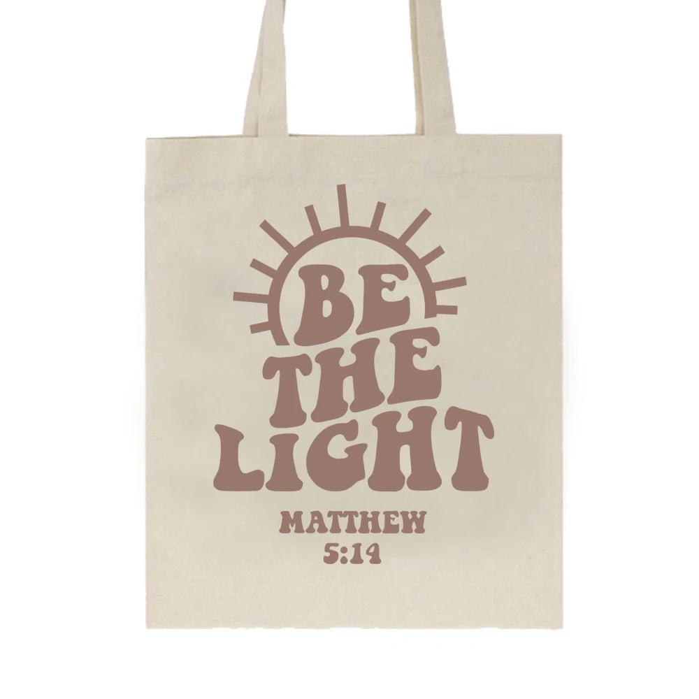 Borsa tote con le Scritture "Be The Light"