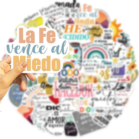 Pegatina de la Biblia en español