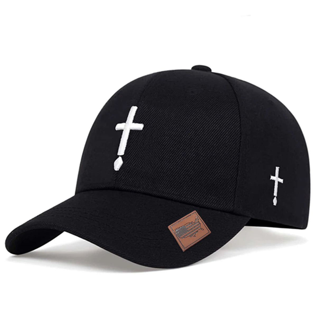 Embroidered Cross Baseball Cap