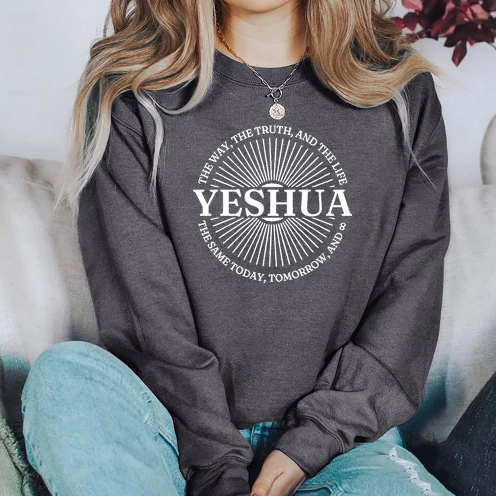 Faith Graphic Sweatshirt - Casual Crewneck Pullover
