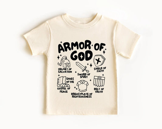 Camiseta infantil Armadura de Dios
