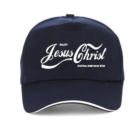 Gorra de béisbol parodia de Disfruta de Jesucristo