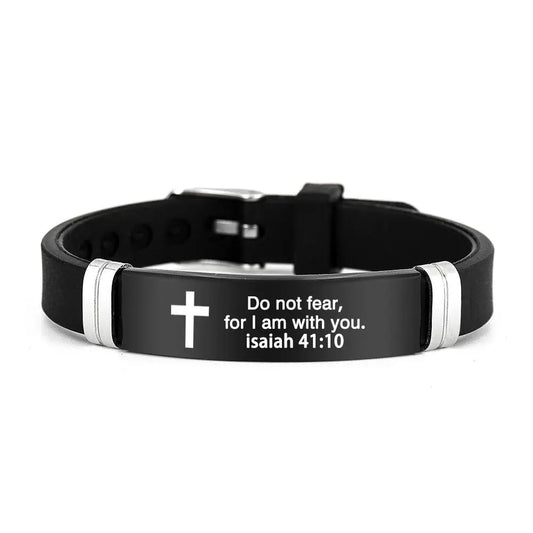 Pulseira inspiradora de versículos bíblicos