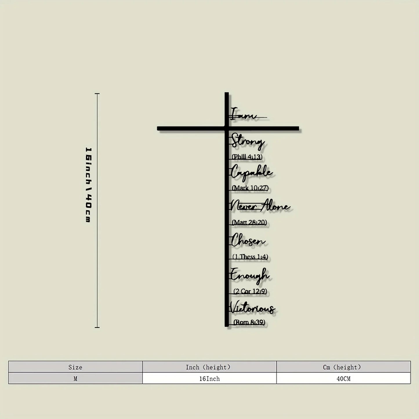 Metal Cross Wall Decoration