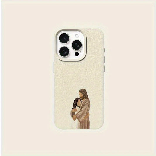 Jesus Love Pattern iPhone Case