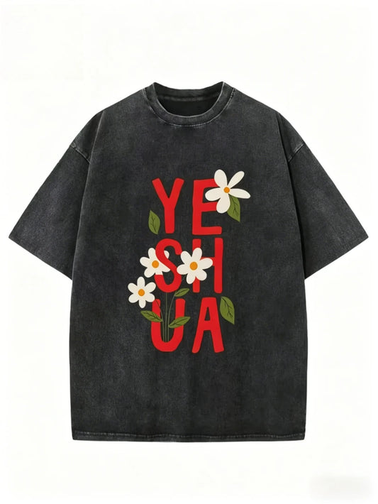 Yeshua Floral Washed T-Shirt