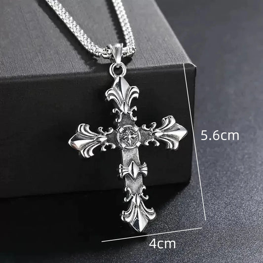 Set di collana e braccialetto cristiani con croce
