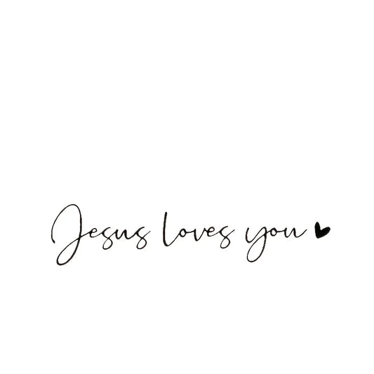 “Jesus Loves You” Vinyl Decal