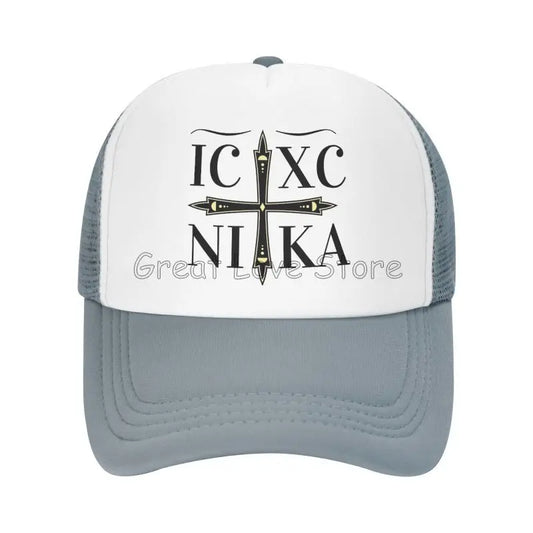 Gorra de camionero ortodoxa IC XC NIKA