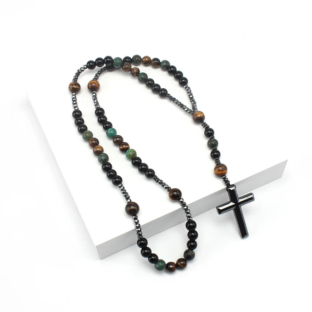 Beaded Cross Necklace