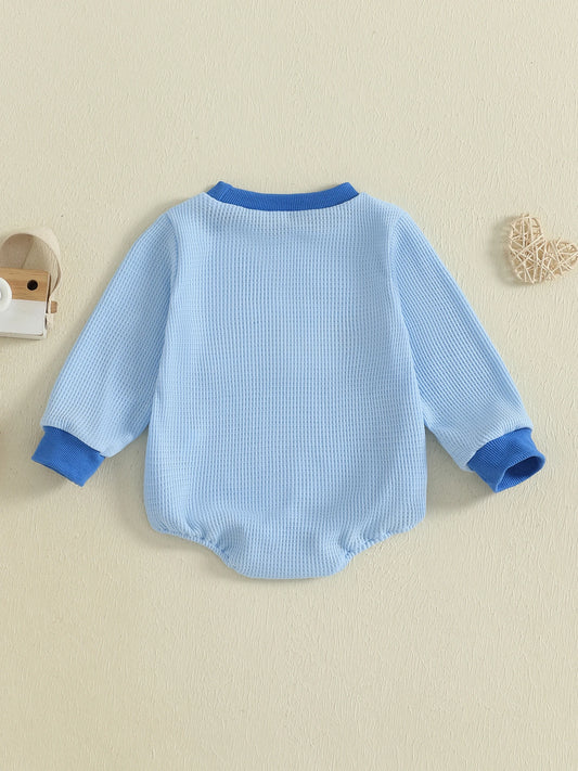 Tutina per neonato in maglia a nido d'ape Jesus Love