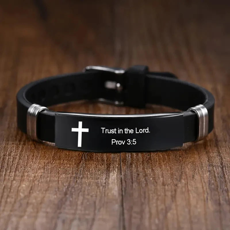 Christian Bible Verse Cross Bracelet