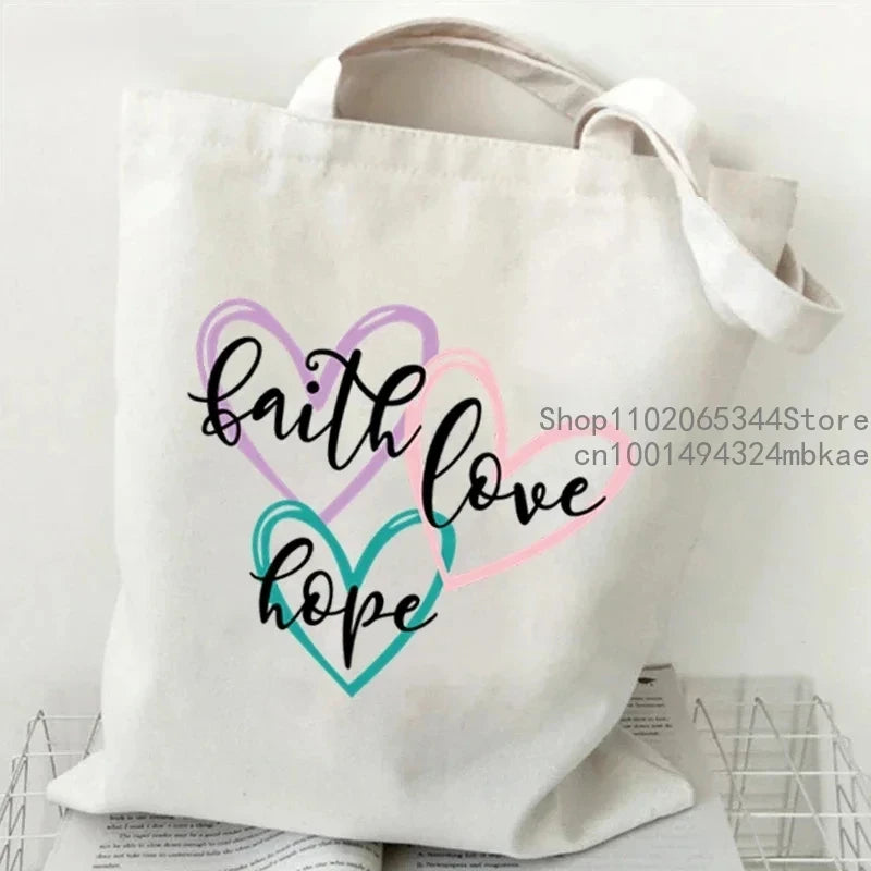 Modern Faith Statement Tote Bag