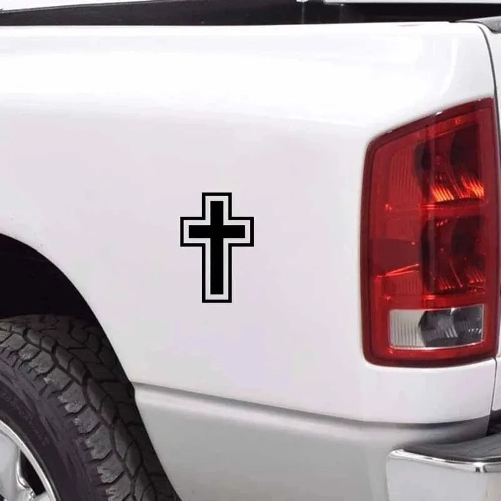 Jesus Cross Vinyl Decal