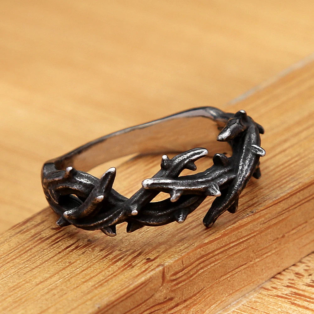 Crown of Thorns Band Ring