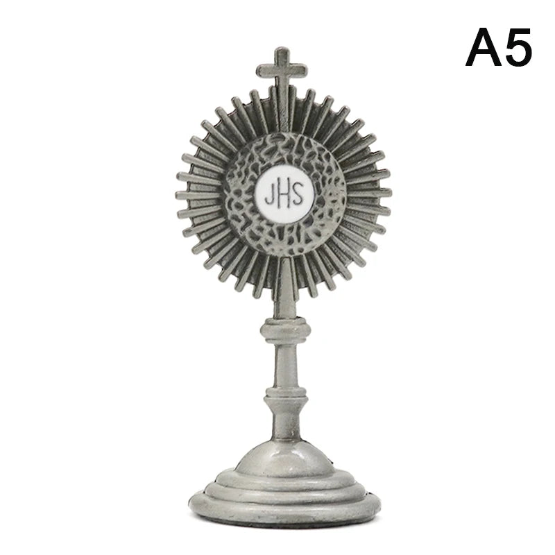 Miniatur-JHS-Monstranzfigur für die dekorative Andachtsgestaltung