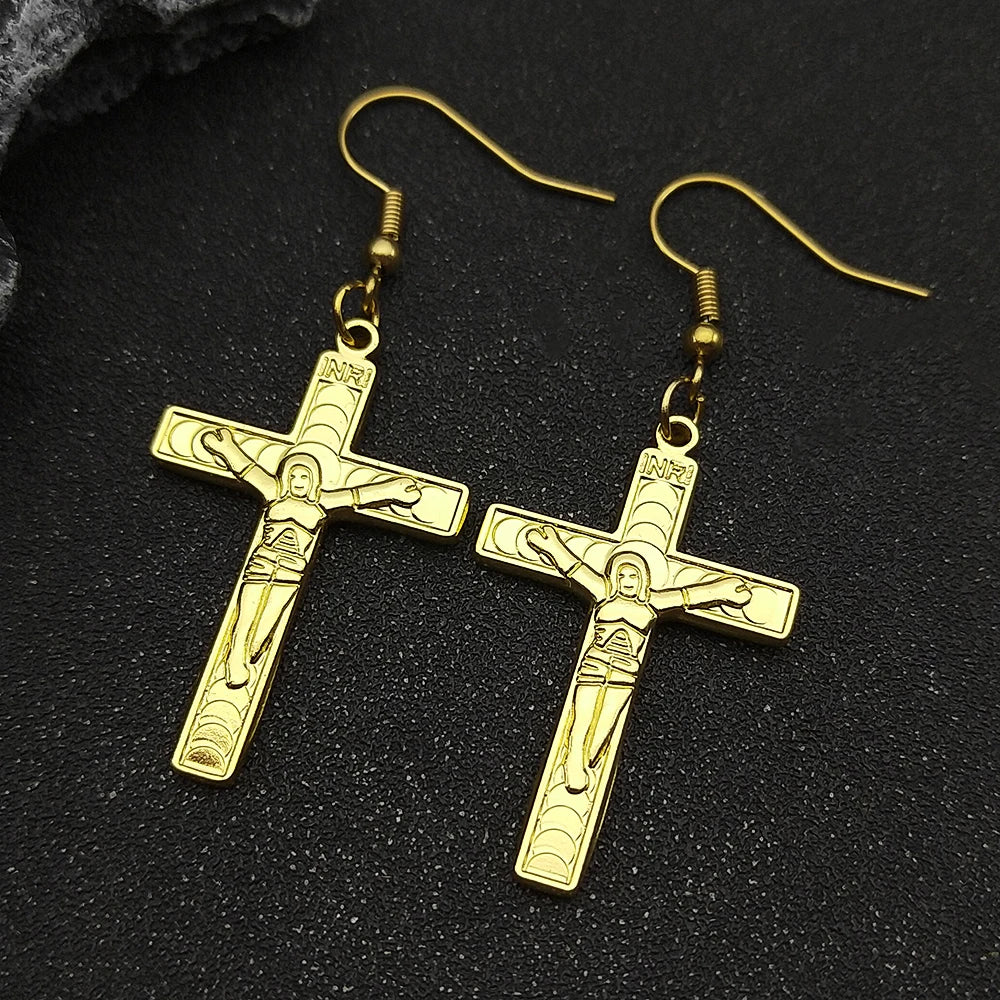 Jesus Cross Crucifix Earring