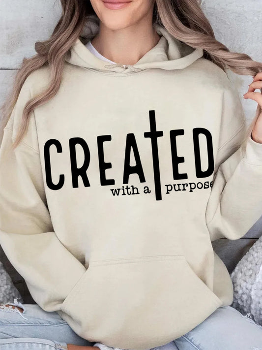 Sudadera «Creada con un propósito»