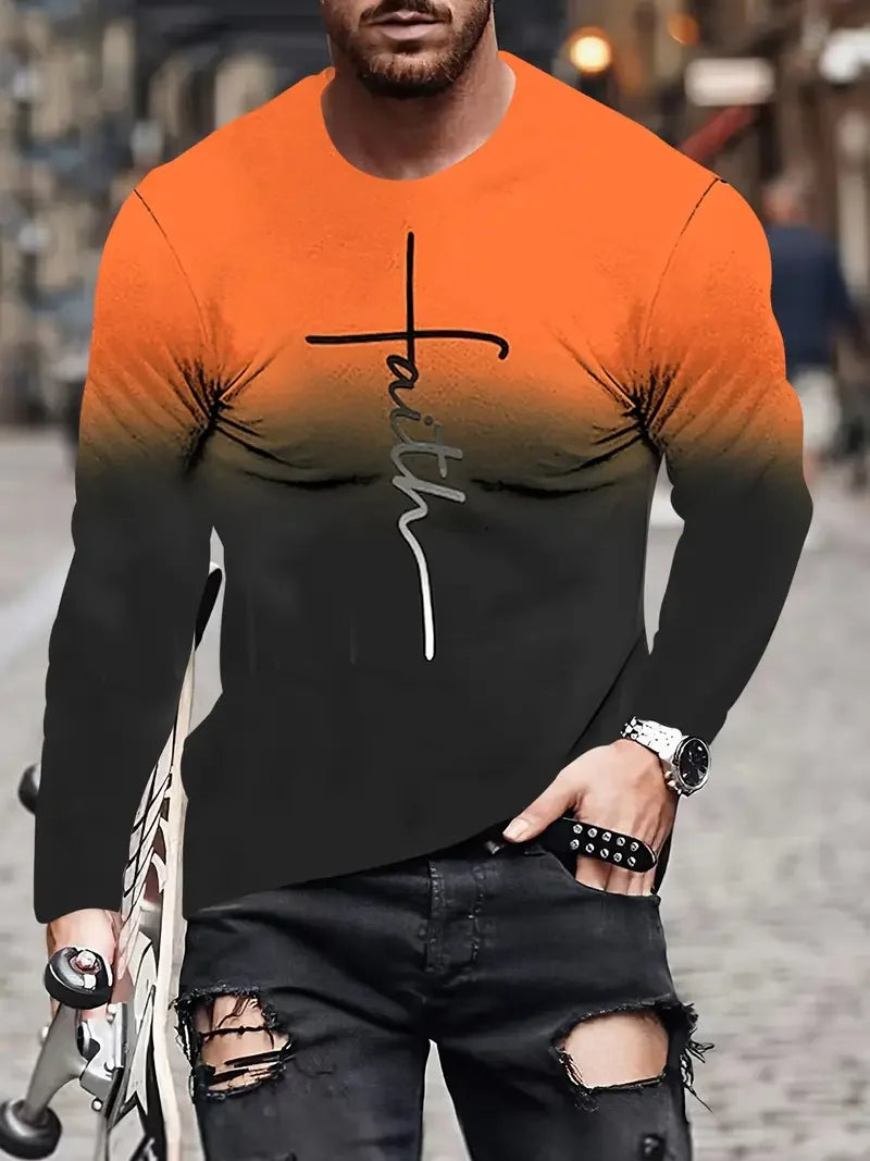 Christian Long Sleeve 3D T-Shirt 