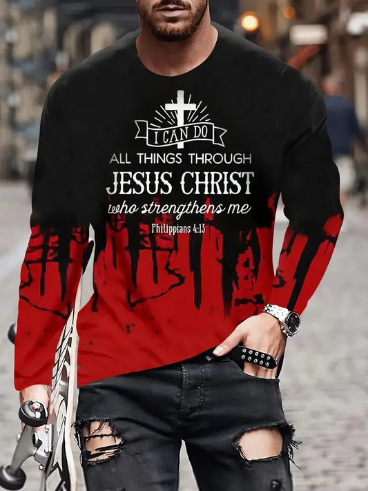 Christian Long Sleeve 3D T-Shirt 