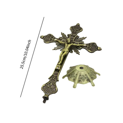 Catholic Standing Crucifix Sculpture