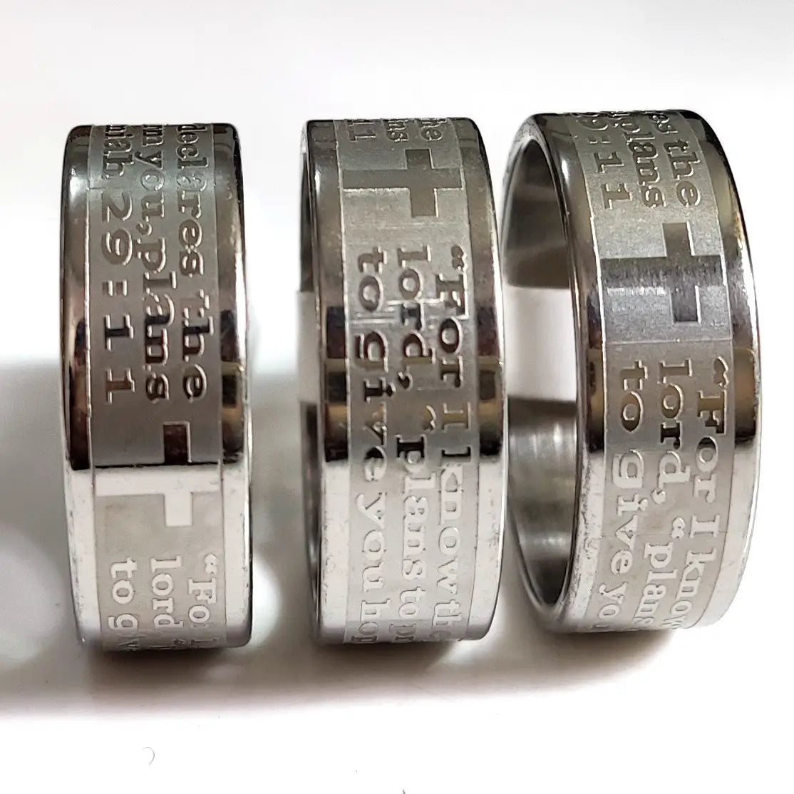 Christian Themed Metal Ring Collection