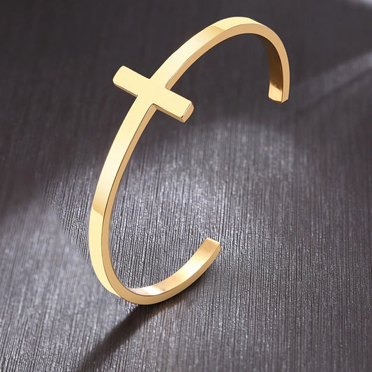 Cross Cuff Bracelet