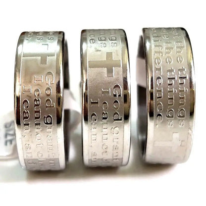 Christian Themed Metal Ring Collection