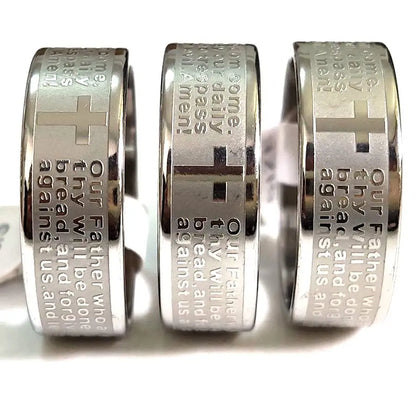 Christian Themed Metal Ring Collection