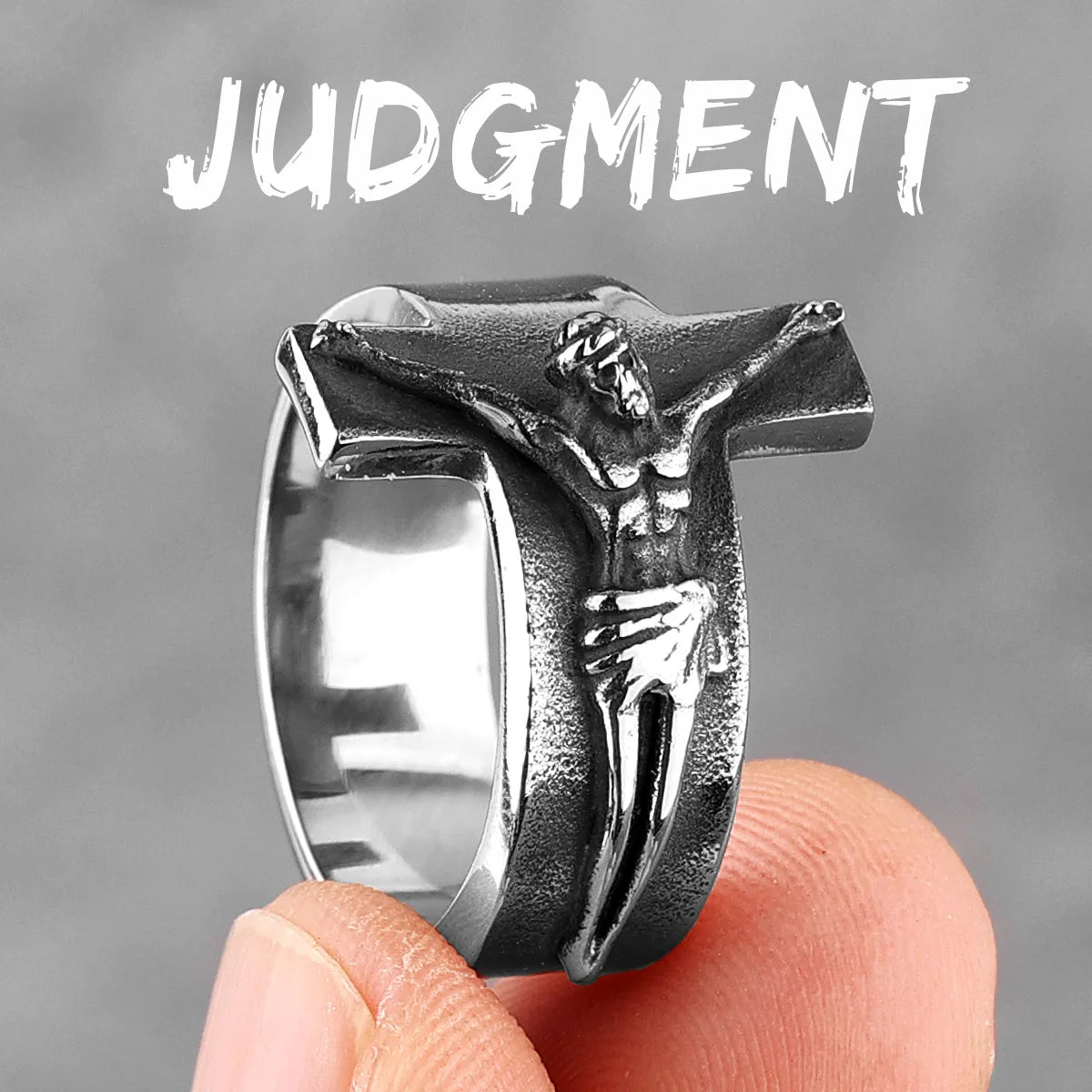 Crucifixion Band Ring