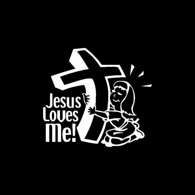 Jesus Loves Me Sticker 