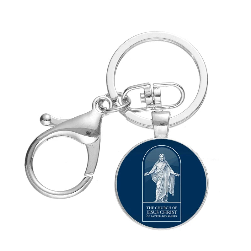 Antique Silver-Tone Keyring