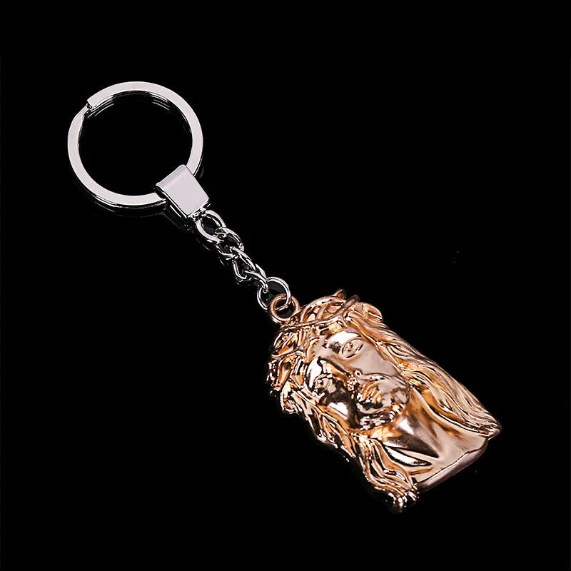 3D Jesus Christ Face Keyring