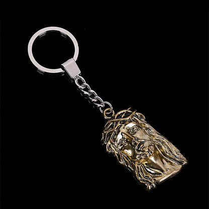 3D Jesus Christ Face Keyring
