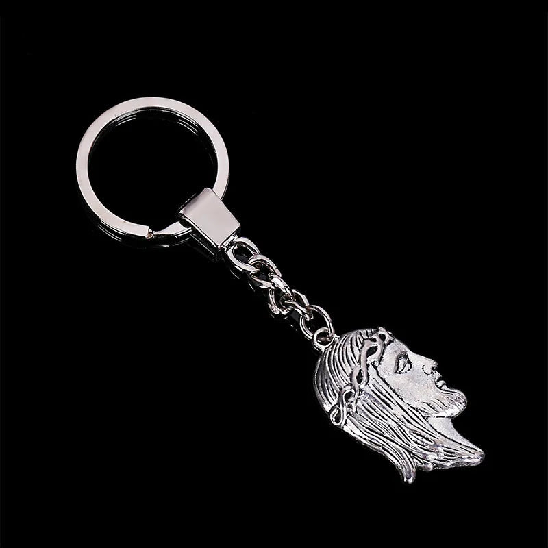 3D Jesus Christ Face Keyring