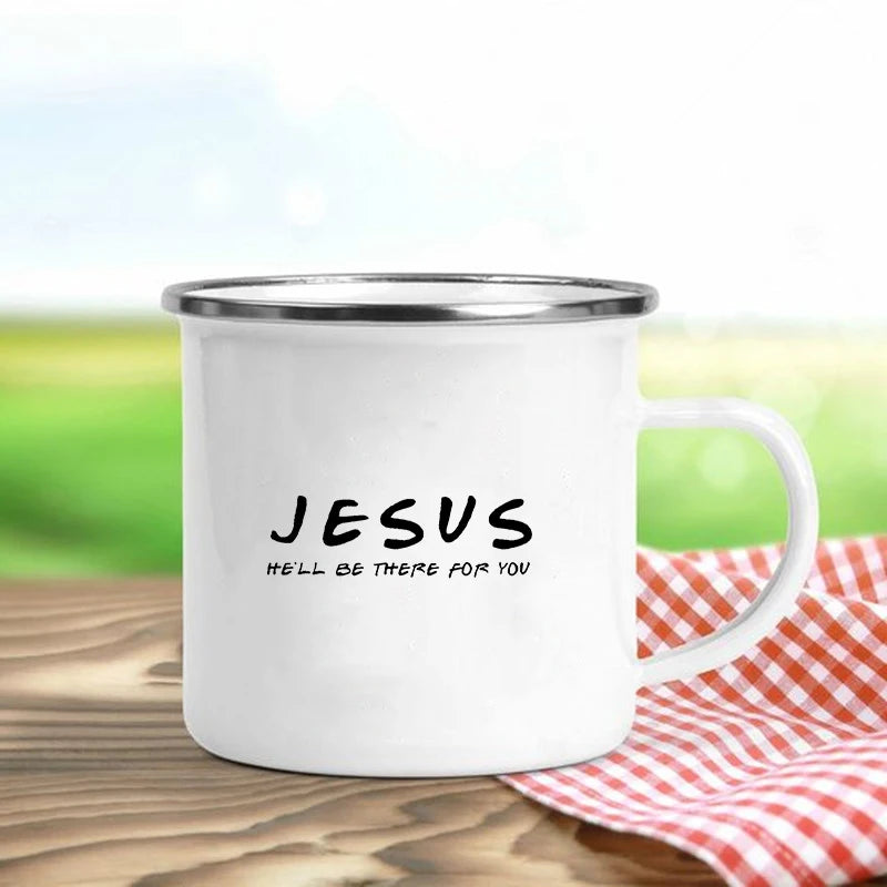 Jesus Enamel Mugs