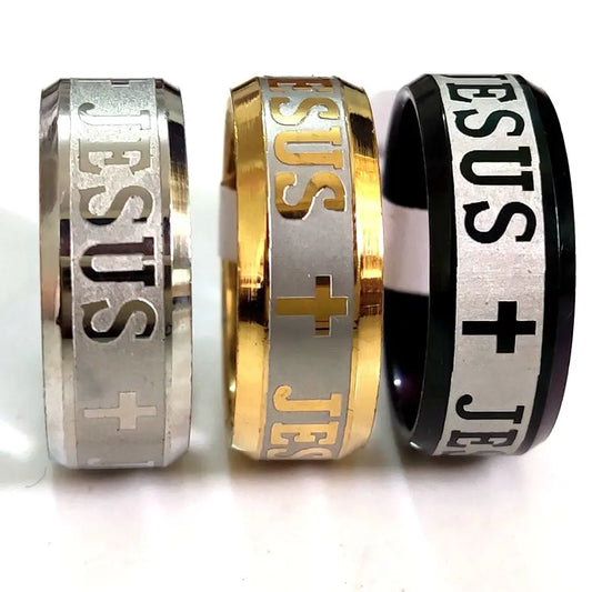 Christian Themed Metal Ring Collection