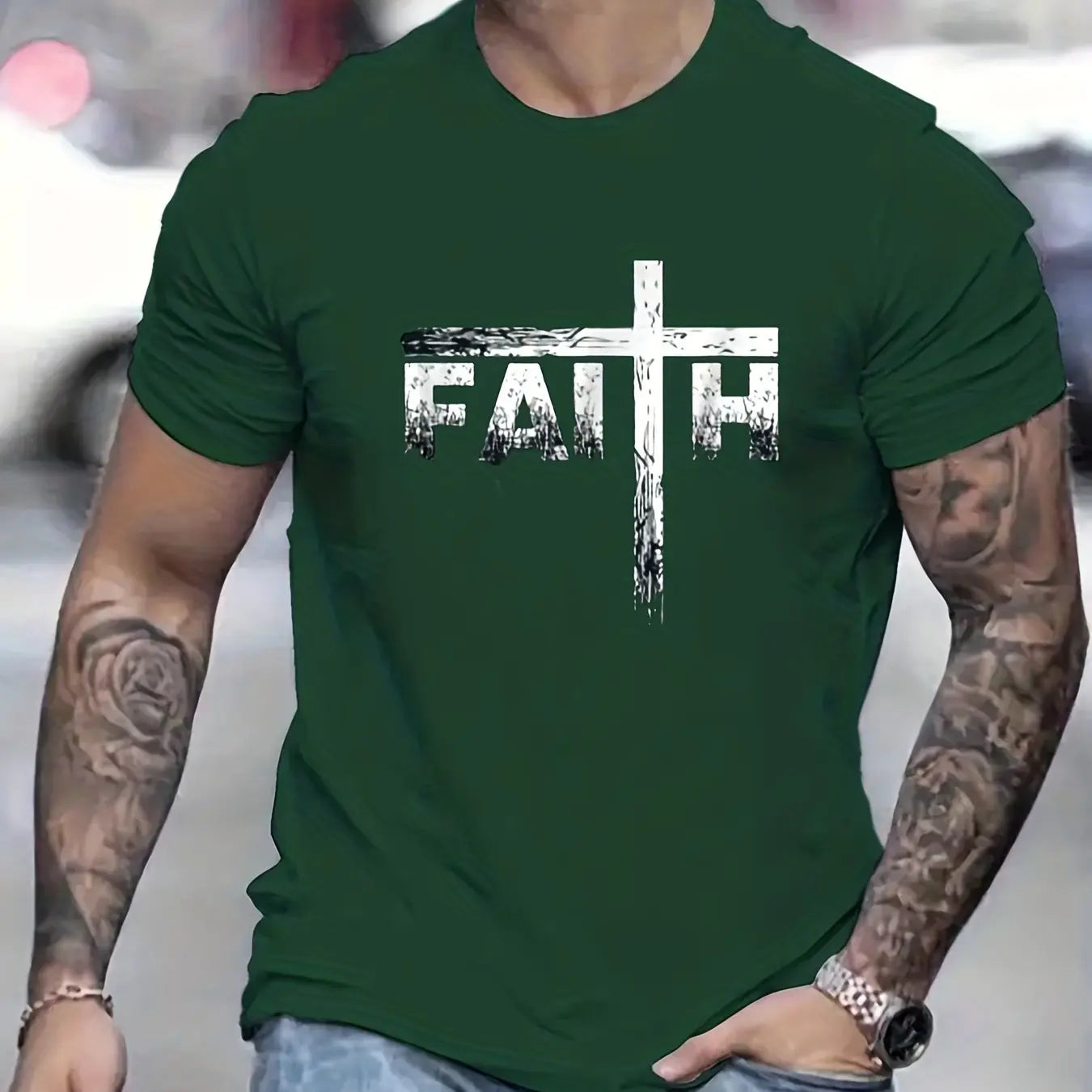 Camiseta gráfica Faith Cross