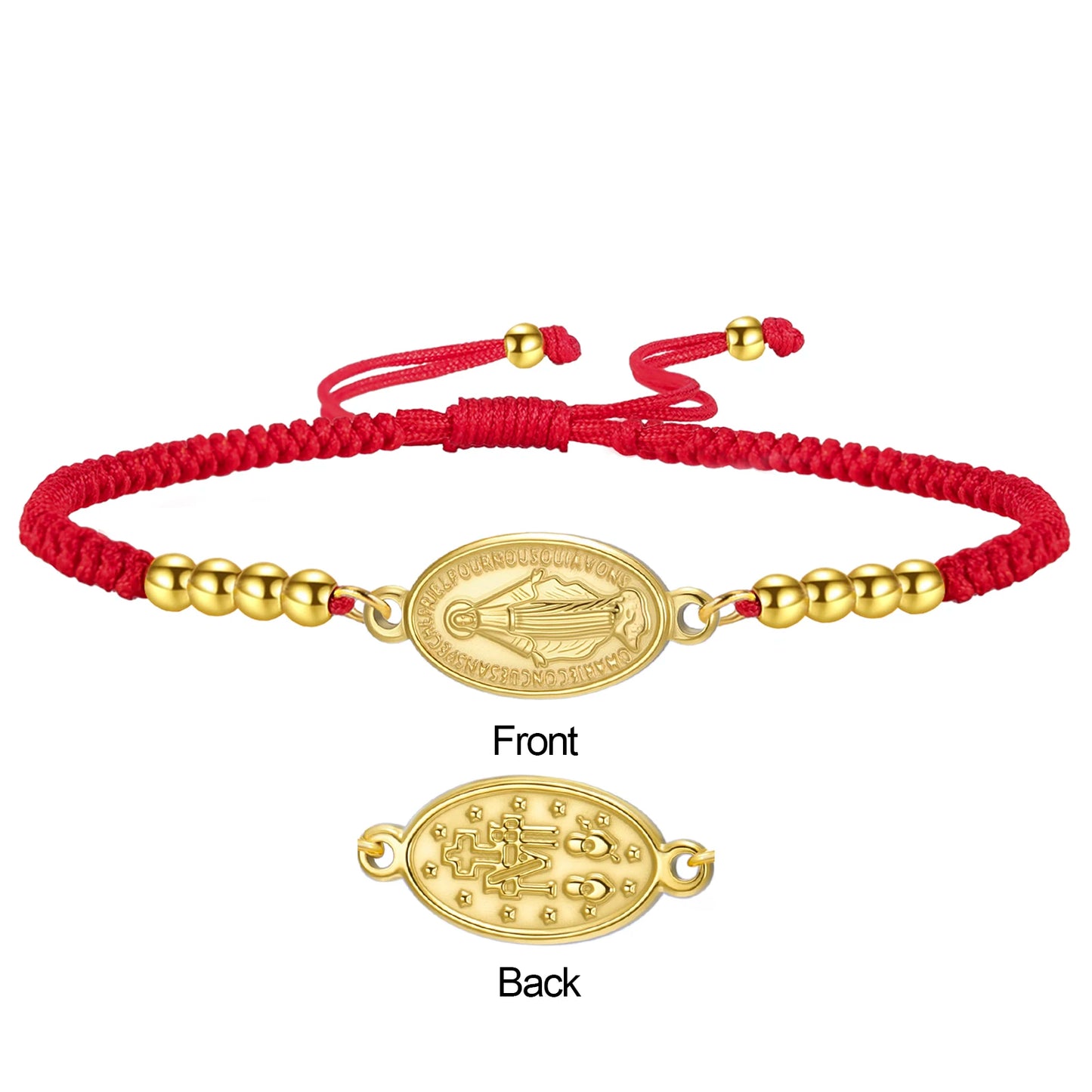 Pulseira com pingente da Virgem Maria