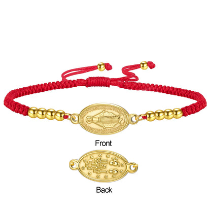 Pulseira com pingente da Virgem Maria