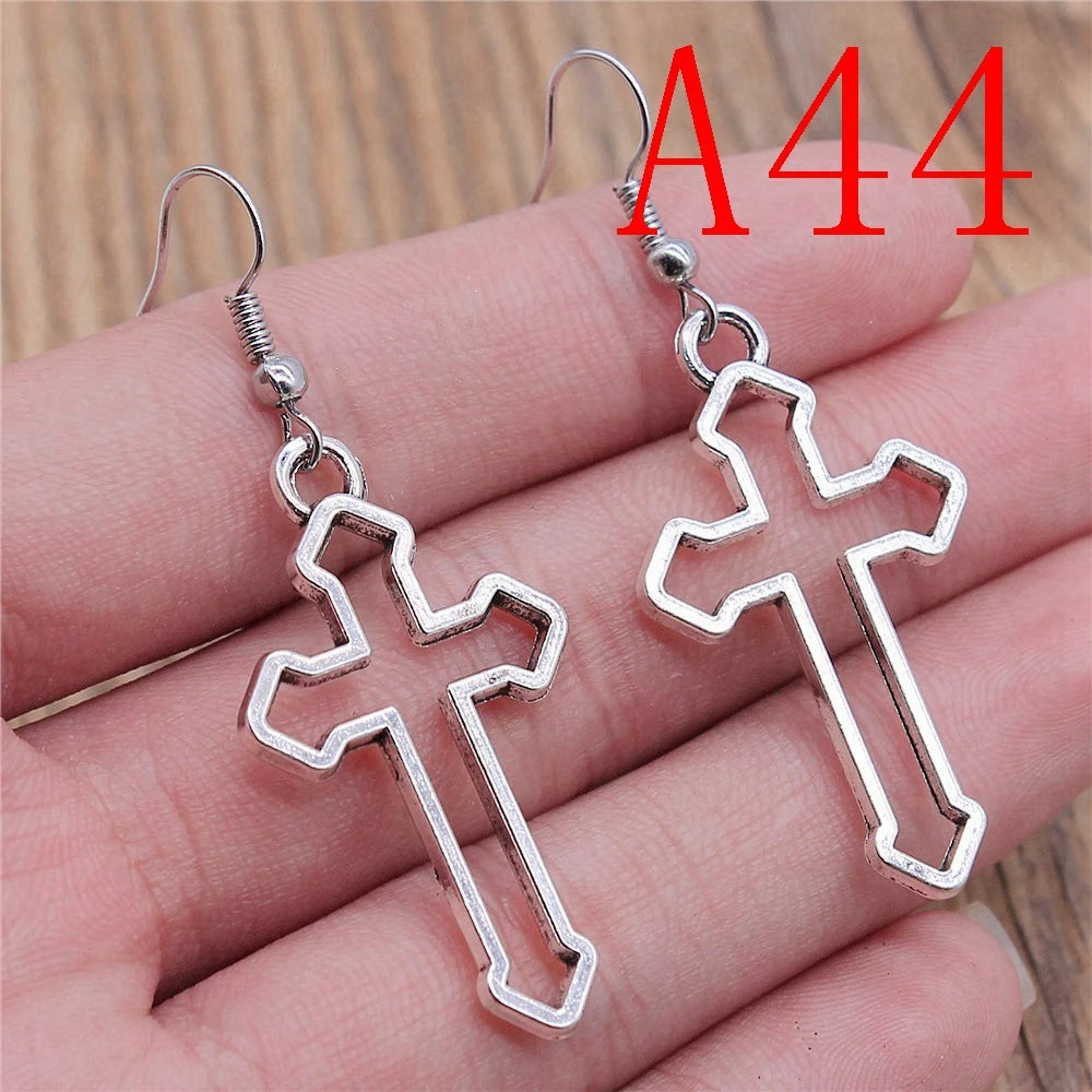 Multi-Style Christian Symbol Drop Earring